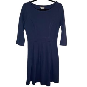 Boden “LouLou” knit dress 3/4 sleeve navy career wear WH429 SIZE: 8R